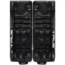 Load image into Gallery viewer, True Goalie Leg Pads True Catalyst 7X3 Intermediate Black/Black front of both pads
