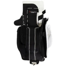 Load image into Gallery viewer, True Goalie Leg Pads True Catalyst 7X3 Senior White/Black back of left pad showing inside
