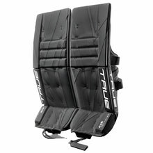 Load image into Gallery viewer, True Goalie Leg Pads True S23 Catalyst 9X3 Senior Black/Black front side of both pads facing left

