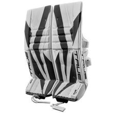Load image into Gallery viewer, True Goalie Leg Pads True S23 Catalyst 9X3 Senior White/Black front side of both pads facing left
