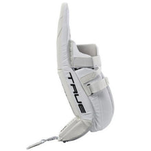 Load image into Gallery viewer, True Goalie Leg Pads True S23 Catalyst 9X3 Senior White/Black side of left pad facing left
