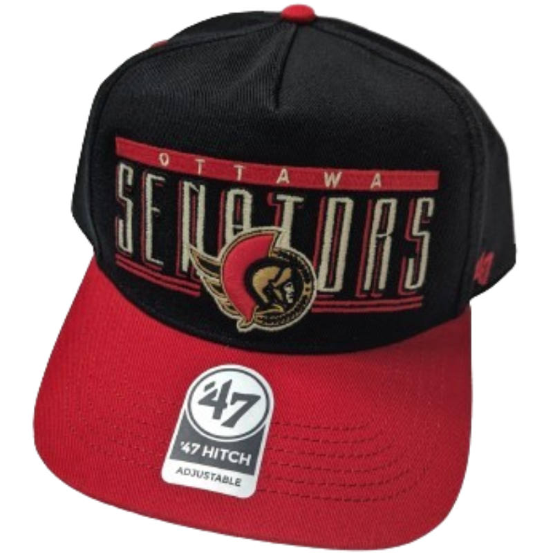 '47 Brand NHL Double Header Baseline Hitch Snapback Hat - Ottawa Senators