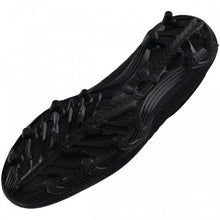 Load image into Gallery viewer, Under Armour UA Lacrosse Cleats Under Armour UA Blur Select MC Men&#39;s Adult Black bottom of right shoe pointing to the lower-left
