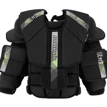 Load image into Gallery viewer, Warrior Ice Hockey Goalie Chest and Arm Protectors Warrior S23 Ritual X4 E Youth Black front
