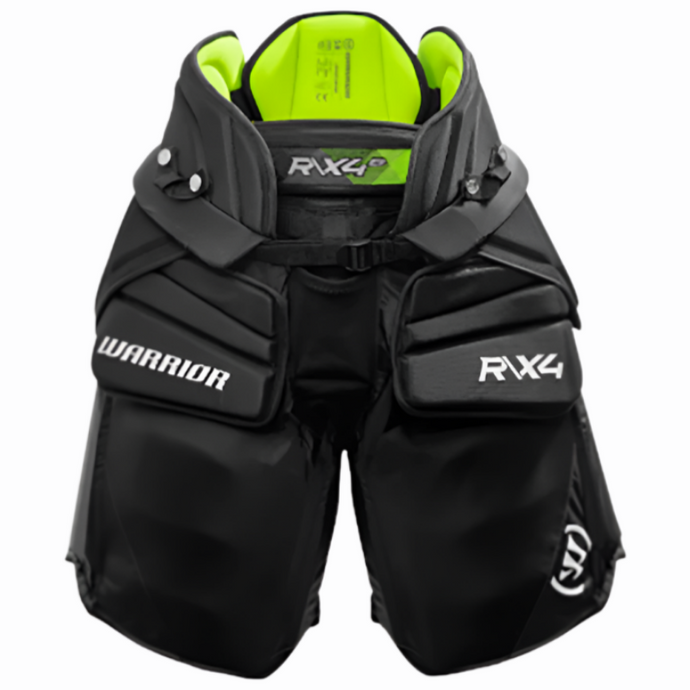 Warrior Ice Hockey Goalie Pants Warrior S23 Ritual X4 E+ Intermediate Black front