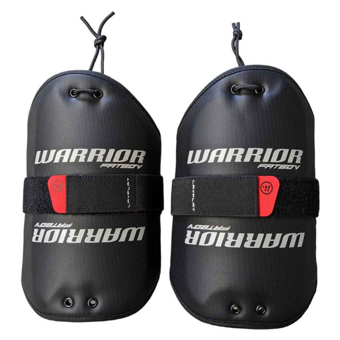 Warrior Lacrosse Bicep Pads Warrior Fatboy Junior Senior black front of both