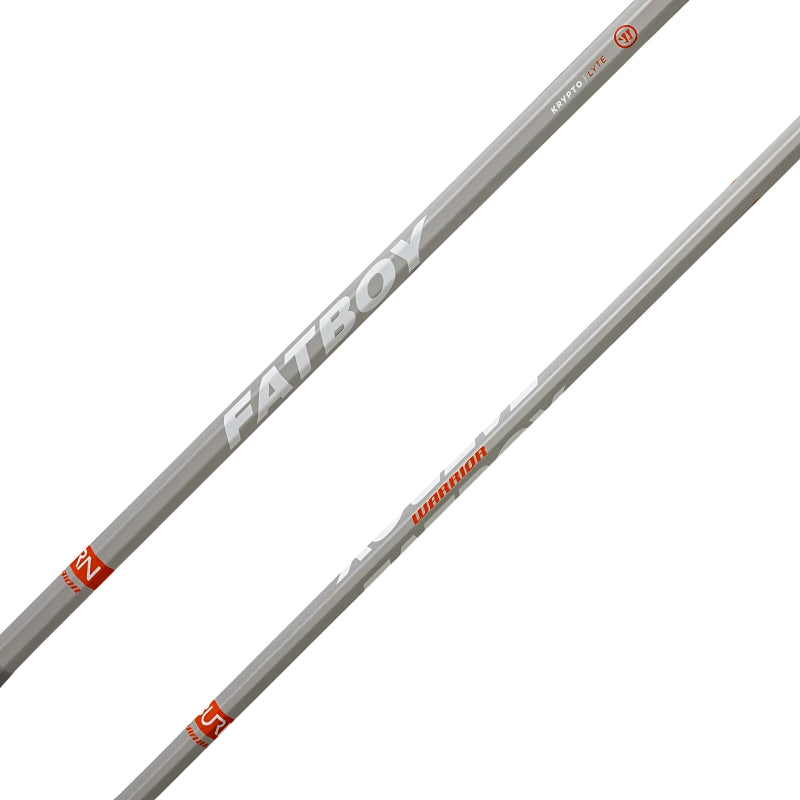 Warrior Lacrosse Shafts Warrior Fatboy Burn Krypto-Lyte Attack Lacrosse Shaft Silver