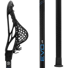 Load image into Gallery viewer, Warrior Lacrosse Sticks Warrior Evo JR Complete Lacrosse Stick Black 37"

