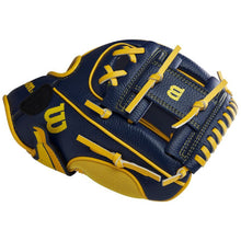 Load image into Gallery viewer, Wilson Baseball Gloves Wilson A200 Savannah Bananas 10" T-Ball (2026) Youth Banana YellowithNavy WBW10135910 RHT
