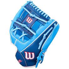 Load image into Gallery viewer, Wilson Baseball Gloves Wilson A450 11.5" (2026) Youth Sky Blue/Royal WBW103980115 RHT
