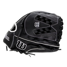 Load image into Gallery viewer, Wilson Baseball Gloves Wilson A700 12.5 inch Fastpitch Softball Glove Youth Black White

