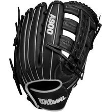 Load image into Gallery viewer, Wilson Baseball Gloves Wilson A900 PF1892 Pedroia Fit 12.25-inch Outfield (2024) Youth Black/White/Silver WBW102572 97512836722 RHT Right-hand throw
