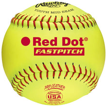 Load image into Gallery viewer, Worth Softballs Worth Rawlings 11" Red Dot One size (OS) PX11RYLC Yellow
