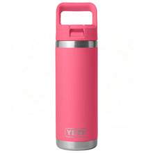 Load image into Gallery viewer, YETI Drinkware YETI Rambler 18 oz Straw Water Bottle Tropical Pink
