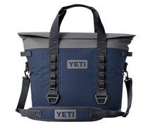 Load image into Gallery viewer, full view of front navy Yeti Hopper M30 Cooler 2.0
