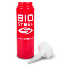Load image into Gallery viewer, picture of lid unscrewed from bottle BioSteel Spouted Team Water Bottle
