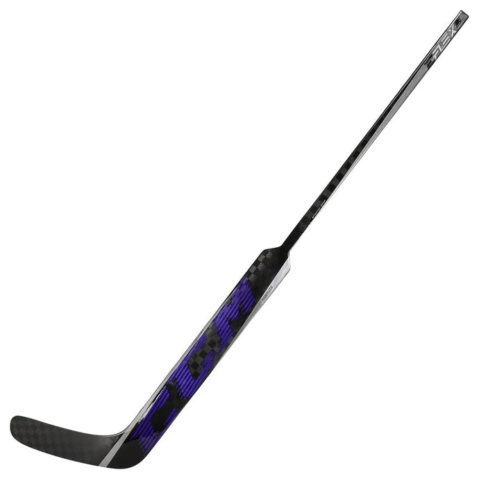 picture of the black/purple CCM Extreme Flex 5 Prolite Ice Hockey Goalie Stick (Senior)