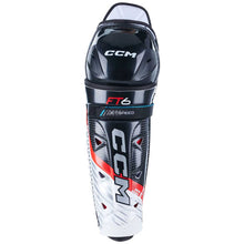 Load image into Gallery viewer, photo of front CCM S23 Jetspeed FT6 Ice Hockey Shin Guards (Junior)

