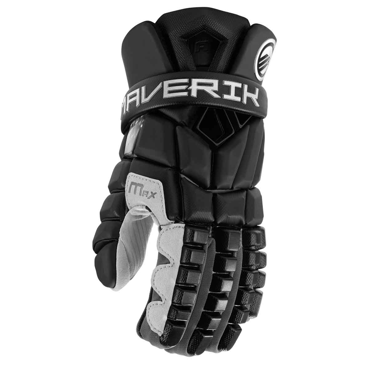Picture of the black Maverik Max Lacrosse Gloves (2025)