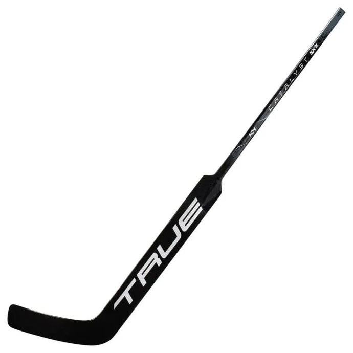 full view of  black True S23 Catalyst 5X3 Ice Hockey Goal Stick - Senior 