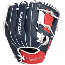 Load image into Gallery viewer, Easton Future Elite 11&quot; Baseball Glove Youth Navy/Red/White back
