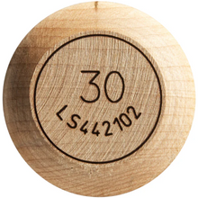 Load image into Gallery viewer, Louisville Genuine Y125 Natural Baseball Bat Youth Knob bottom
