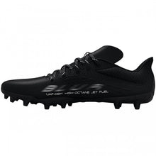 Load image into Gallery viewer, Another picture of black Under Armour Men&#39;s Blur Select MC Lacrosse Cleats
