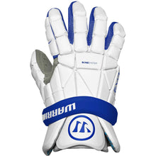 Load image into Gallery viewer, Picture of the royal blue Warrior Evo Lacrosse Gloves

