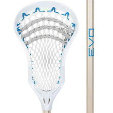 Load image into Gallery viewer, Picture of the silver Warrior Evo Next Complete Lacrosse Stick
