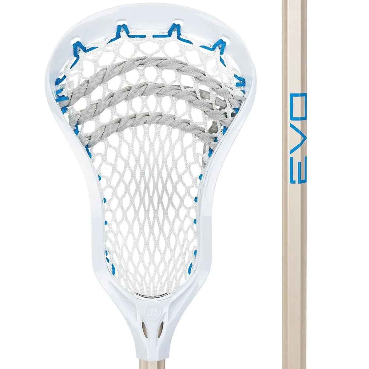 Picture of the silver Warrior Evo Next Complete Lacrosse Stick