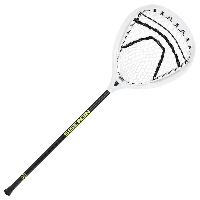 Picture of the white Warrior Nemesis GLE Lacrosse Goalie Stick