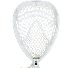 Load image into Gallery viewer, Picture of the white Warrior Nemesis QS GLE Strung Lacrosse Goalie Head
