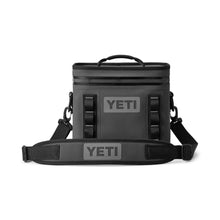 Load image into Gallery viewer, picture of charcoal YETI Hopper Flip 8 Soft Cooler

