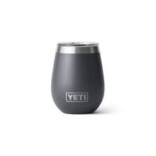 Load image into Gallery viewer, picture of charcoal YETI Rambler 295ml Wine Tumbler with MagSlider Lid
