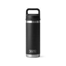 Load image into Gallery viewer, picture of black YETI Rambler 532ml Bottle with Chug Cap
