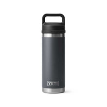 Load image into Gallery viewer, picture of charcoal YETI Rambler 532ml Bottle with Chug Cap
