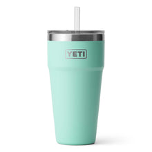 Load image into Gallery viewer, picture of seafoam YETI Rambler 769ml Stackable Cup with Straw Lid

