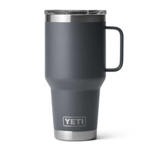 Load image into Gallery viewer, picture of the charcoal YETI Rambler 887ml Travel Mug with Stronghold Lid
