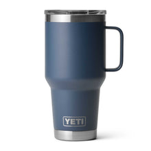 Load image into Gallery viewer, picture of the navy YETI Rambler 887ml Travel Mug with Stronghold Lid
