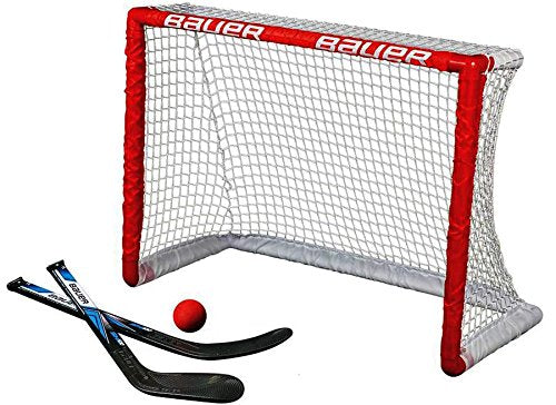 Bauer Knee Hockey Goal Set - 1 Net, 2 Sticks