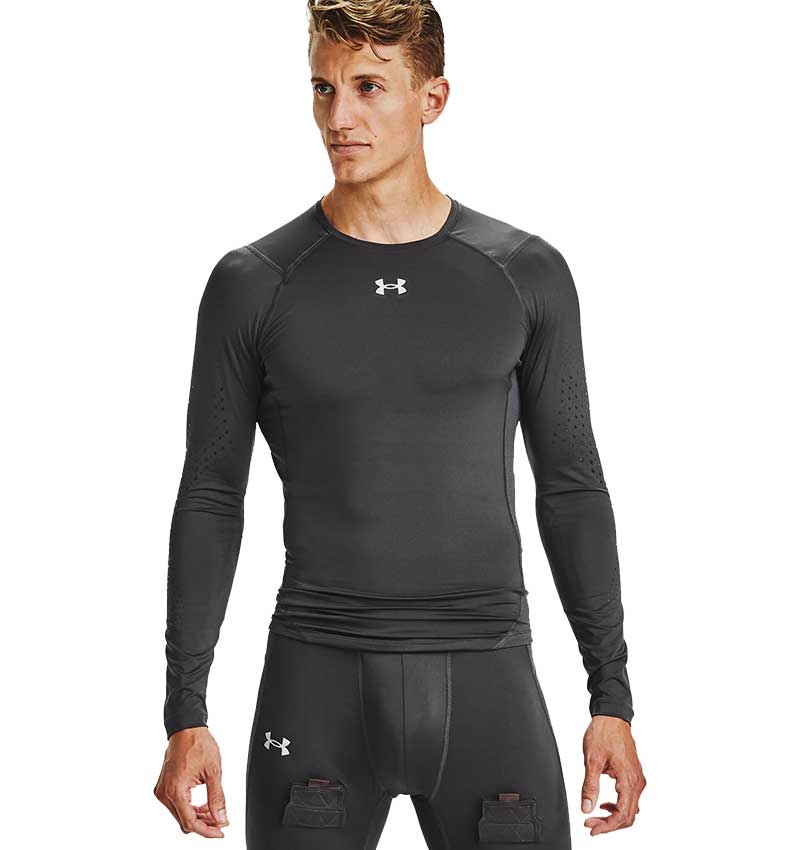 UA Hockey Fitted Grippy Long Sleeve Shirt - Youth