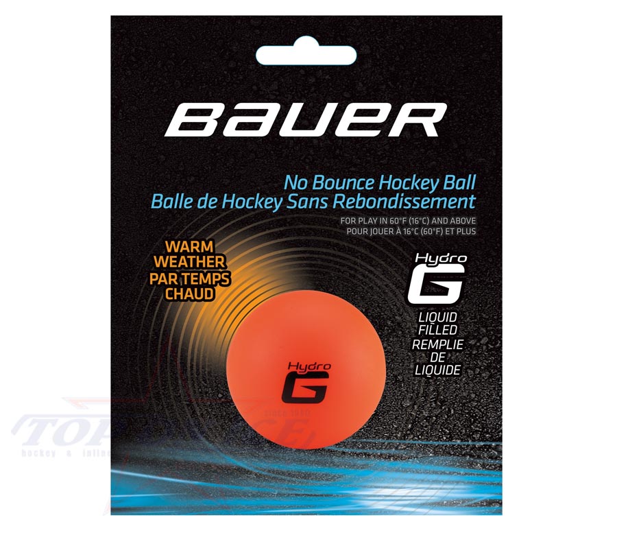 Bauer HydroG No Bounce Hockey Ball (Warm, Carded)