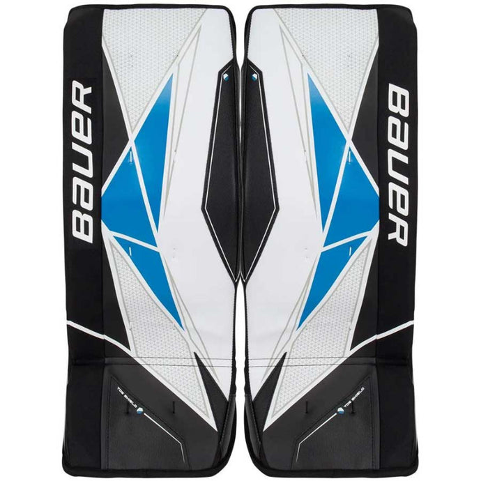 Bauer Goalie Leg Pads Bauer Street Hockey Junior White/Black front of both pads