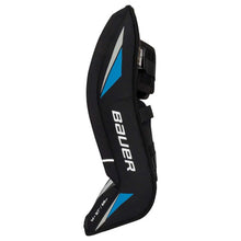 Load image into Gallery viewer, Bauer Goalie Leg Pads Bauer Street Hockey Junior White/Black side of pad facing left
