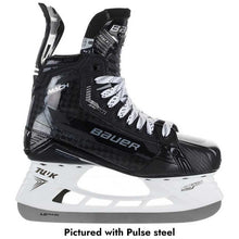 Load image into Gallery viewer, Bauer Hockey Skates Bauer S22 Supreme Mach Intermediate Black side facing right, with Pulse steel
