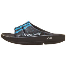 Load image into Gallery viewer, Outside view of the Bauer OOFOS NG Sport Slide Skeleton Sandals
