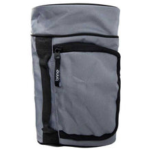 Load image into Gallery viewer, Brine Lacrosse Equipment Bag Brine Women&#39;s end showing zipper Gray
