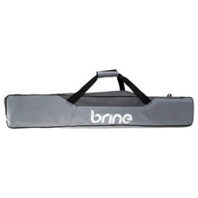 Load image into Gallery viewer, Brine Lacrosse Equipment Bag Brine Women&#39;s side showing &#39;brine&#39; Gray
