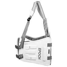 Load image into Gallery viewer, Epoch Lacrosse Kidney Pads Epoch Integra X Elite White/Gray Side facing right

