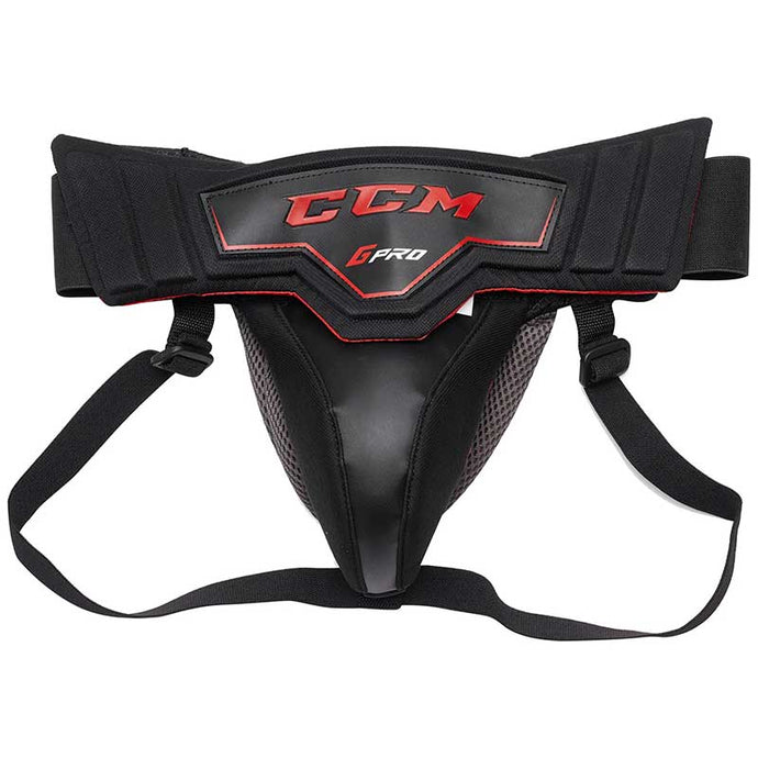 CCM PRO Goalie Jock Senior black/red front
